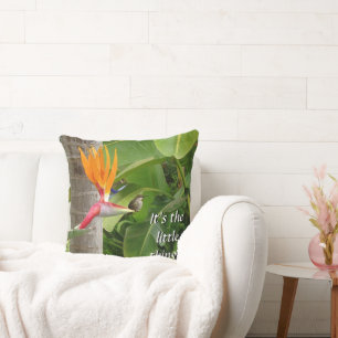 It's the Little Things Throw Pillow