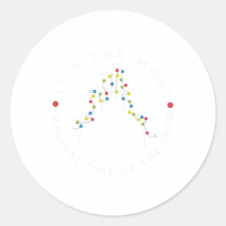 Its The Most Magical Time Of The Year Christmas Xm Classic Round Sticker