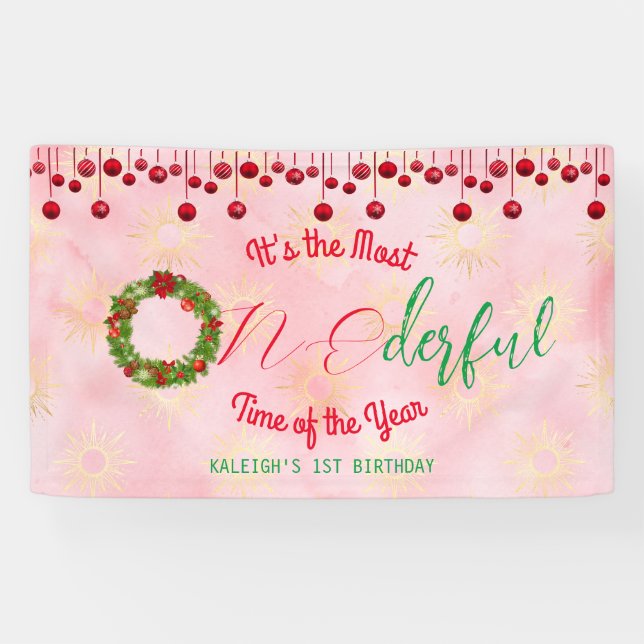 It's the Most ONEderful Time of the Year Banner (Horizontal)