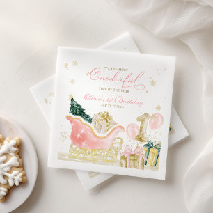 It's The Most Onederful Time of the Year Birthday Napkin