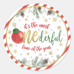 It's the Most ONEderful Time of the Year Classic Round Sticker