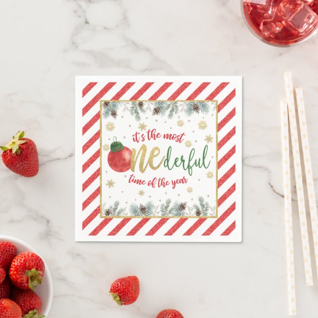 It's the Most ONEderful Time of the Year Napkin (Insitu)