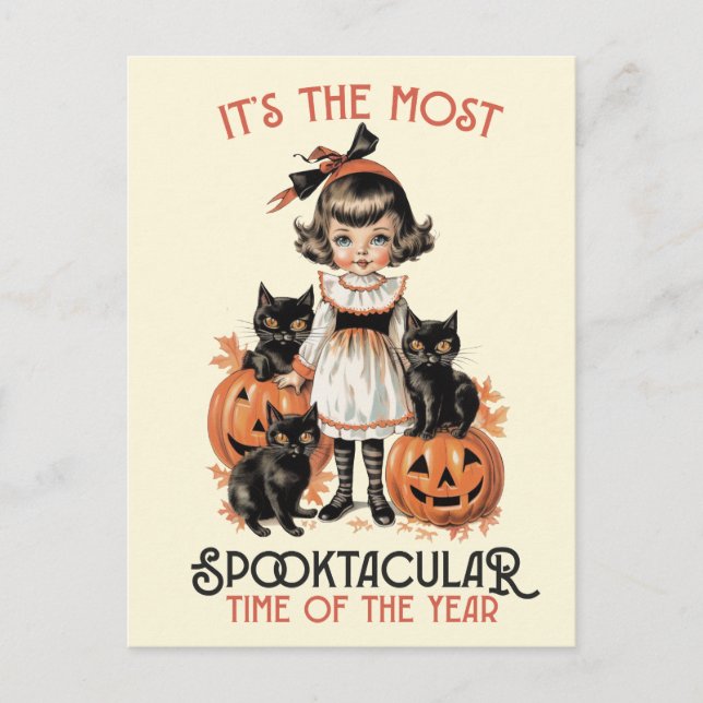 "It's the most spooktacular time of the year"  Postcard (Front)