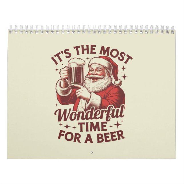 It's The Most Wonderful Time For A Beer Santa Xmas Calendar (Cover)