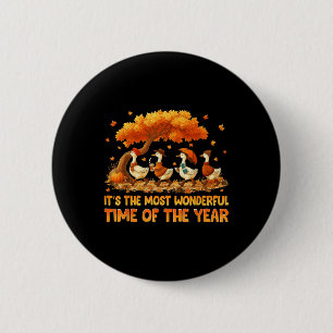 Its The Most Wonderful Time Of The Year Autumn Fal 2 Inch Round Button