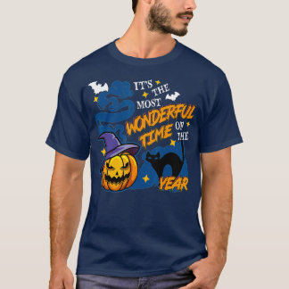Its the Most Wonderful Time of the Year black cat T-Shirt