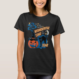 It's The Most Wonderful Time Of The Year Black Cat T-Shirt