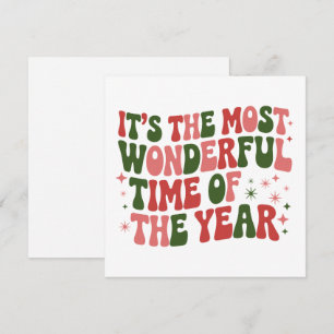 Its The Most Wonderful Time of The Year Christmas Holiday Card