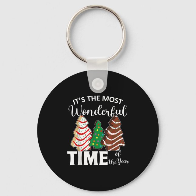 Its The Most Wonderful Time Of The Year Christmas  Keychain (Front)