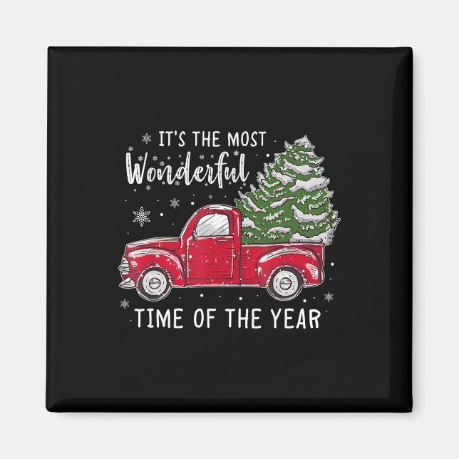 Its The Most Wonderful Time Of The Year Christmas  Magnet (Front)