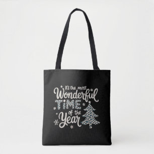 IT'S THE MOST WONDERFUL TIME OF THE YEAR Christmas Tote Bag