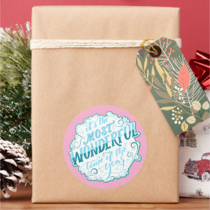 It's the Most Wonderful Time of the Year Classic Round Sticker