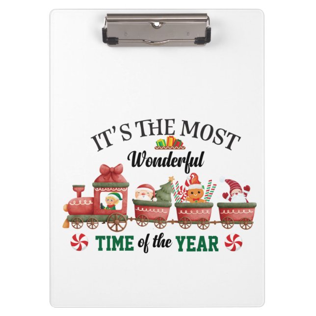 It's The Most Wonderful Time Of The Year Clipboard (Front)