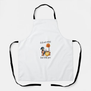 It's The Most Wonderful Time Of The Year Dachshund Apron
