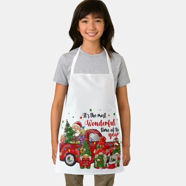 Its The Most Wonderful Time of the Year Gnomes Apron (Insitu)