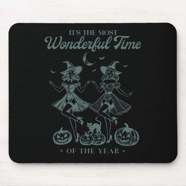 It's The Most Wonderful Time Of The Year Halloween Mouse Pad (Front)