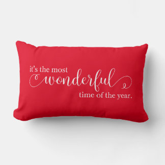 It's The Most Wonderful Time Of The Year Lumbar Pillow