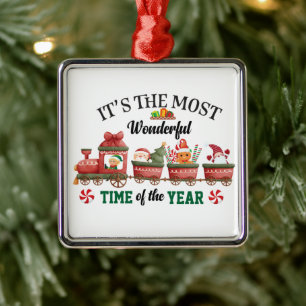 It's The Most Wonderful Time Of The Year Metal Ornament