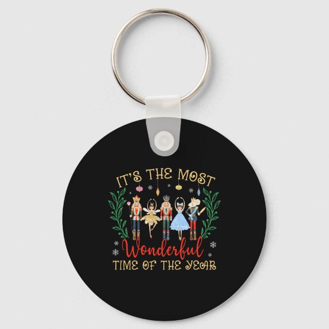Its The Most Wonderful Time Of The Year Nutcracker Keychain (Front)