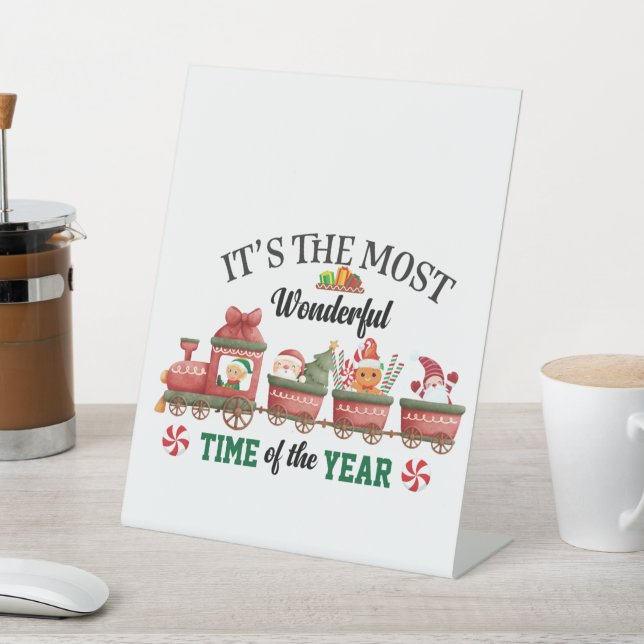 It's The Most Wonderful Time Of The Year Pedestal Sign (In SItu)