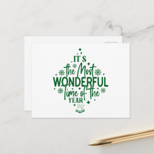 It's the Most Wonderful Time of the Year Postcard