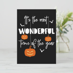 It's the Most Wonderful Time of the Year Pumpkin Invitation
