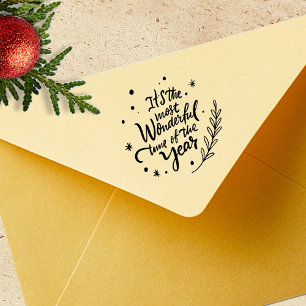 It's The Most Wonderful Time Of The Year Rubber Stamp