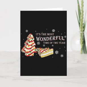 Its The Most Wonderful Time Of The Year Snack Cake Card