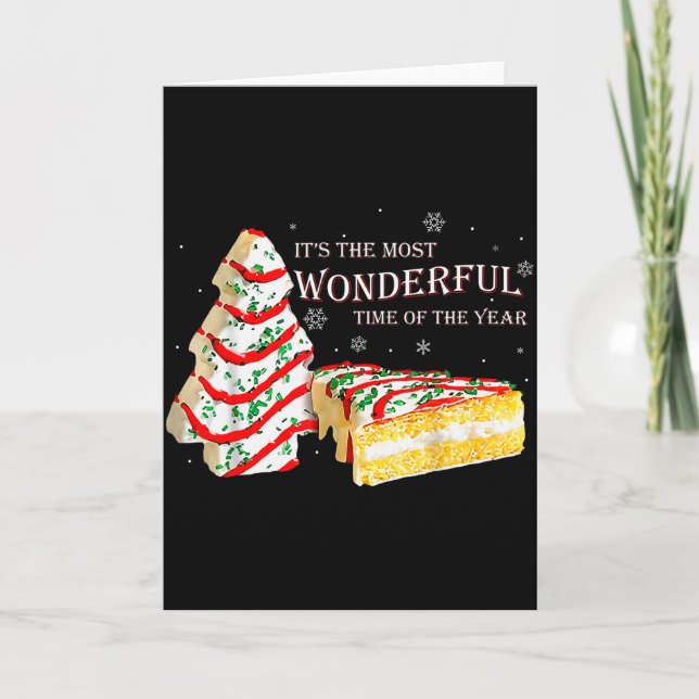 Its The Most Wonderful Time Of The Year Snack Cake Card (Front)