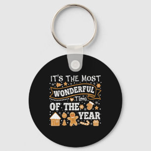 It's The Most Wonderful Time Of Year Christmas Gin Keychain