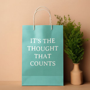 It's the Thought Humour Funny Medium Gift Bag