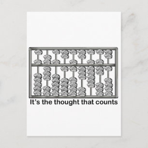 It's the thought that counts postcard