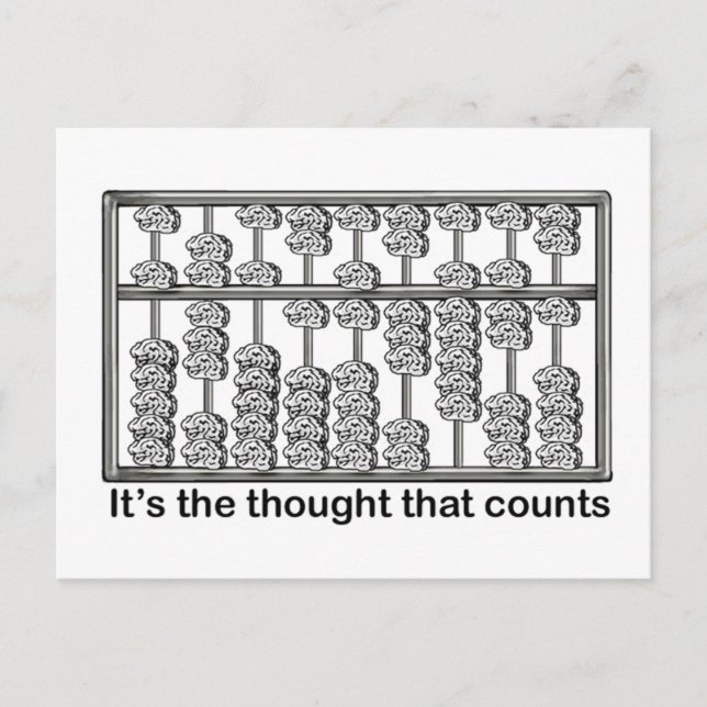 It's the Thought That Counts Postcard (Front)