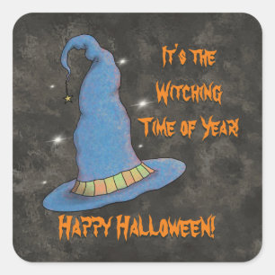 It's the Witching Time Of Year Halloween Square Sticker