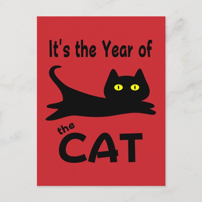 It's the Year of the CAT Postcard (Front)