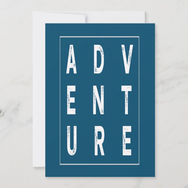  It's time for adventure T-Shirt Invitation (Front)