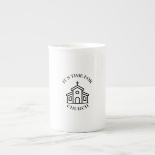 IT'S TIME FOR CHURCH BONE CHINA MUG
