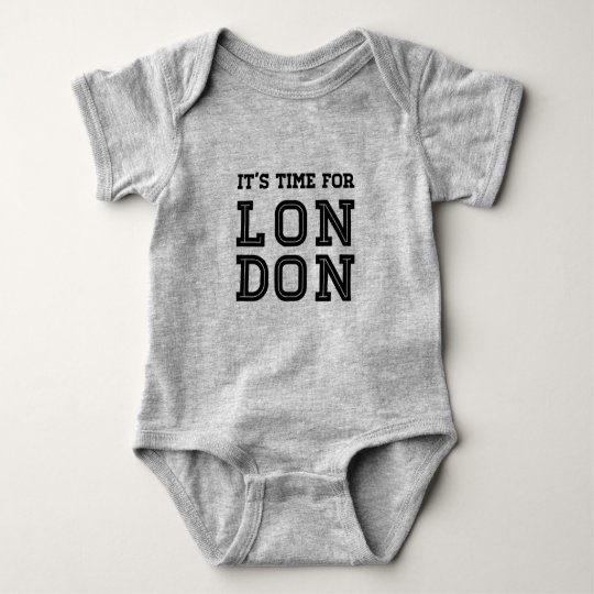 It's Time For London Baby Bodysuit