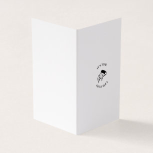 It's time for pizza business card
