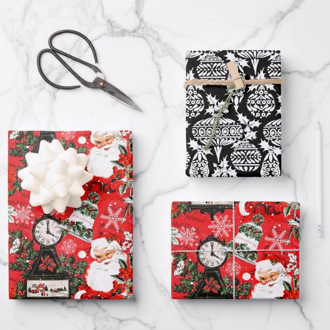 It's Time For Santa   Wrapping Paper Sheets (Front)