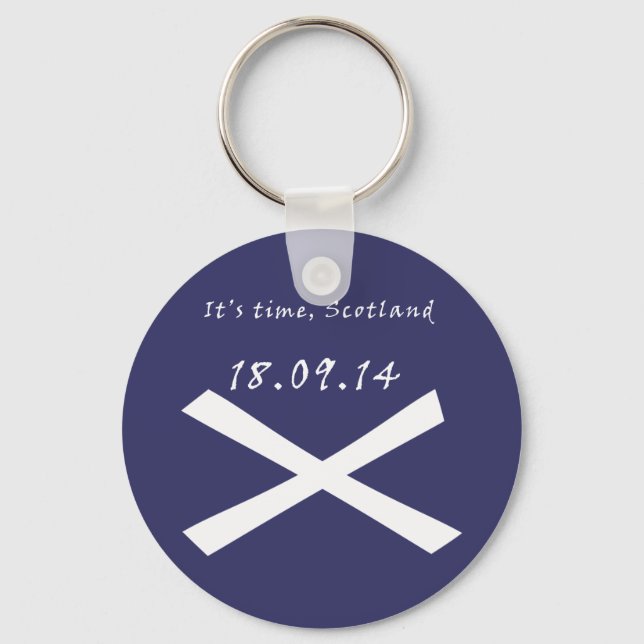 It's Time for Scottish Independence Keyring (Front)