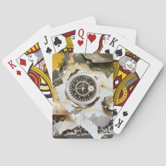 It's Time: Playing Cards Collage Art