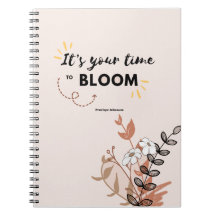 It's Time To Bloom Gold Botanical Planner