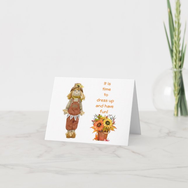 IT'S TIME TO "DRESS UP AND HAVE FUN" CARD (Front)
