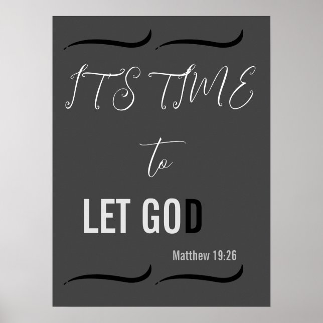 It's time to LET GOD Poster (Front)