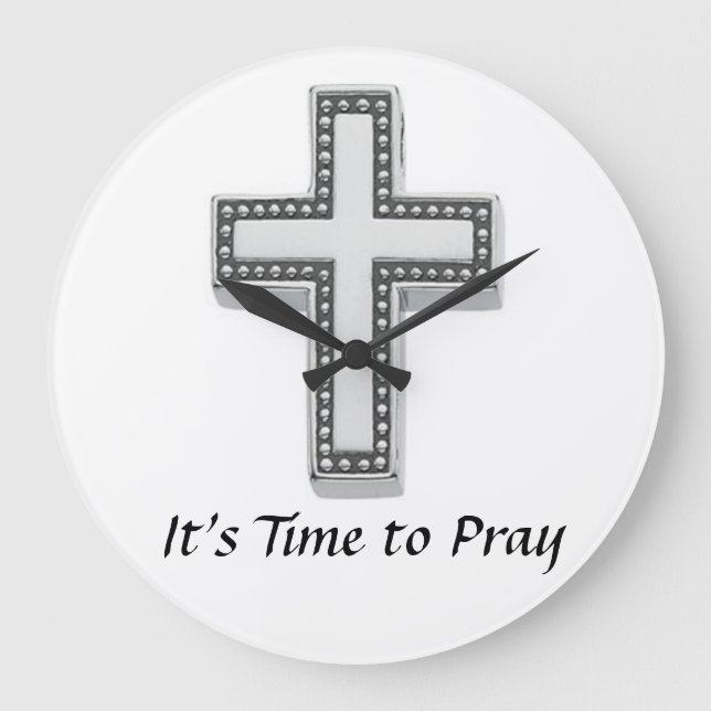 It's Time to Pray Large Clock (Front)
