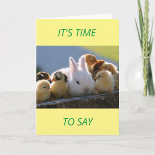 IT'S TIME TO SAY **HAPPY EASTER** TO "YOU" CARD
