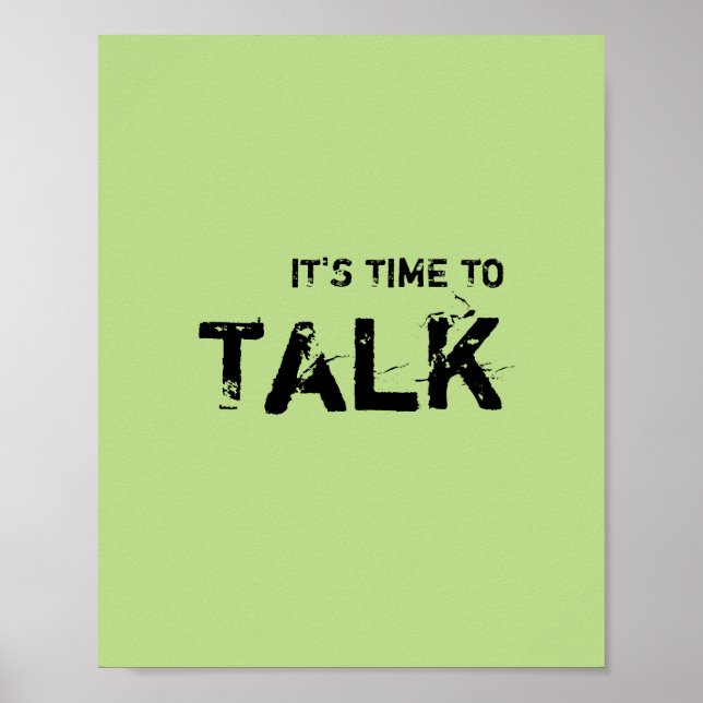 It's time to TALK. Poster (Front)