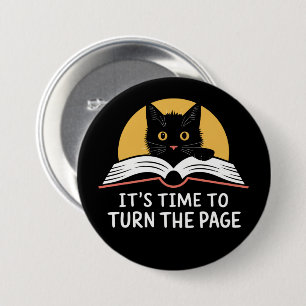 It's Time To Turn The Page Kamala Harris Politic 3 Inch Round Button