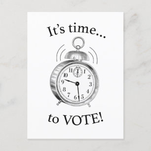 It's time… to VOTE! — Single Postcard